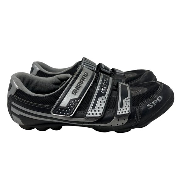 Shimano M075 SPD Cycling Shoes With Hook and Loop Straps Mens Size 46 US 11.2 - Picture 1 of 16